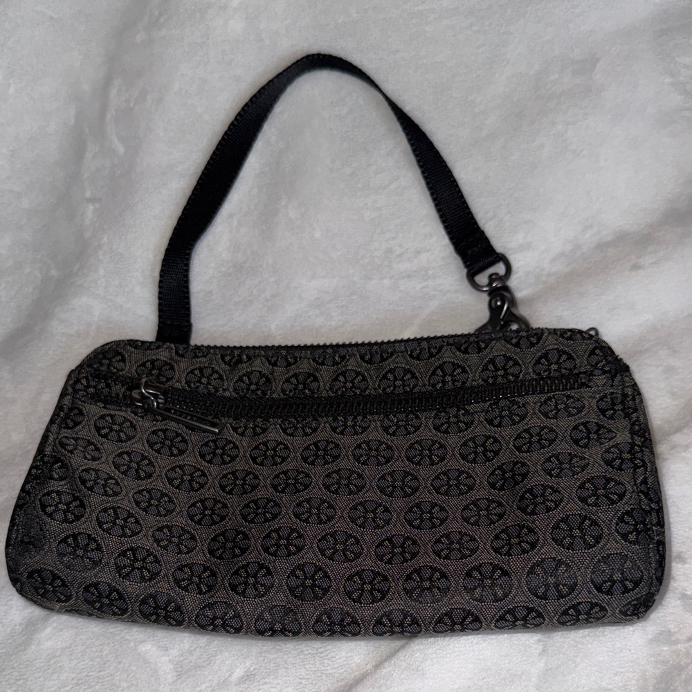 Baggallini Black Patterned Wristlet